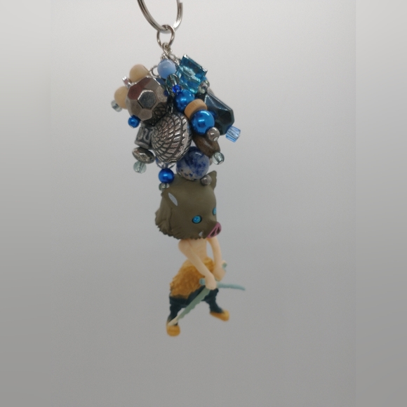 Kny Keychain Inosuke Accessories | Inosuke Hashibira Keychain Demon Slayer Kny Mini Figure ...